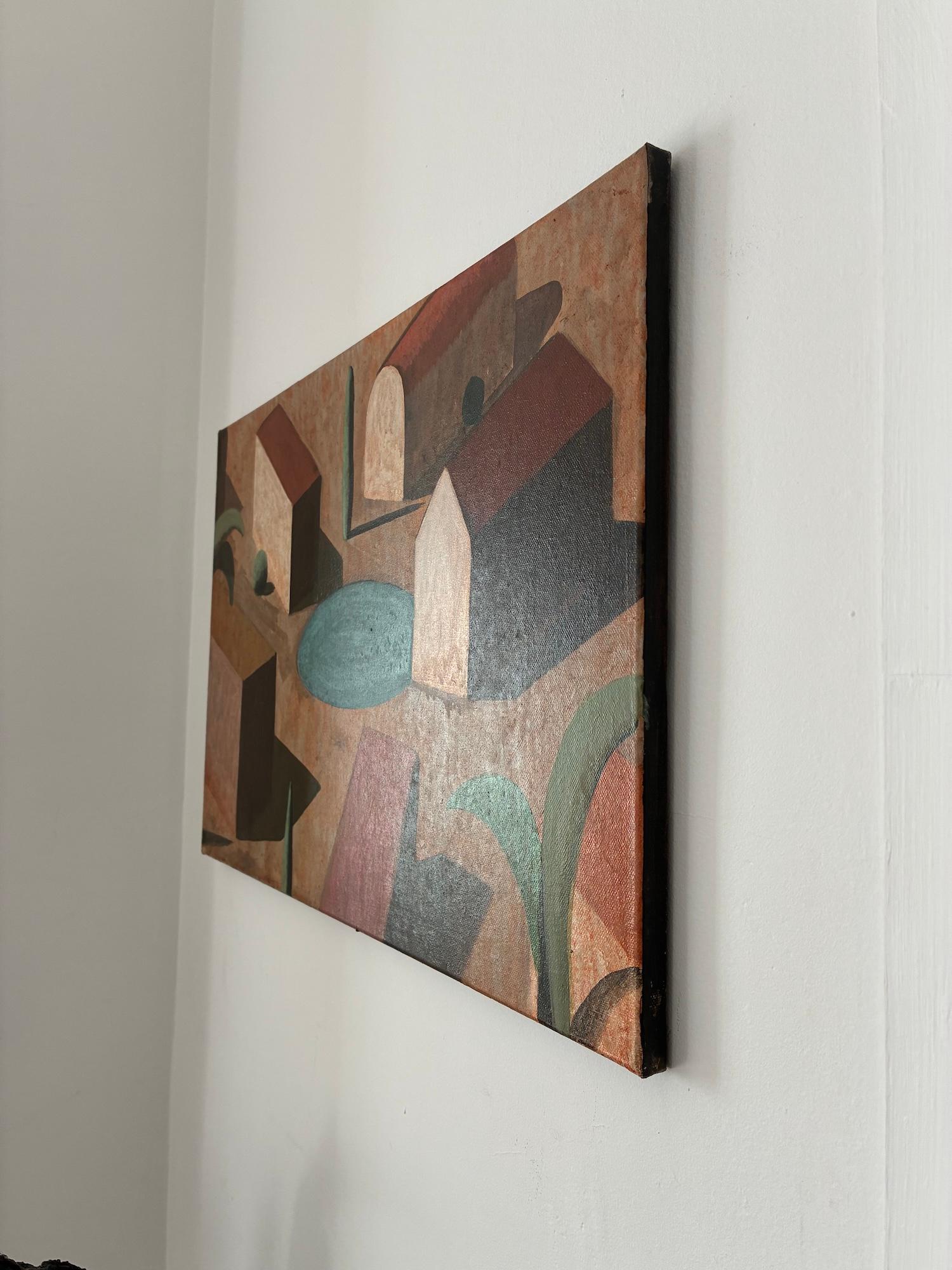 Olf de Ramon Enrich - Pintura contemporánea de paisaje, arquitectura, figurativa en venta 4