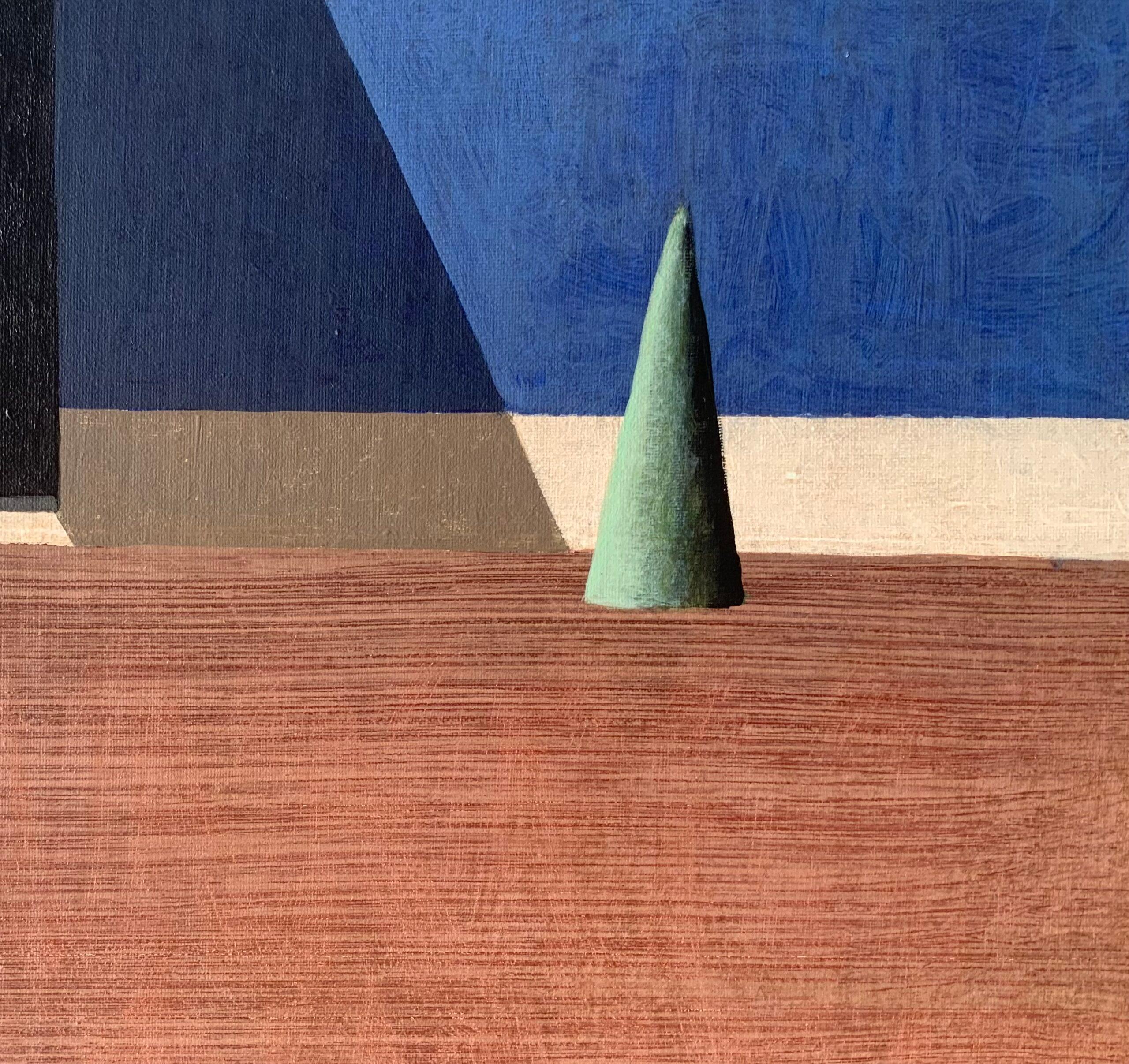 OTELO von Ramon Enrich - Zeitgenössische Malerei, Landschaft, Architektur, Blau im Angebot 3