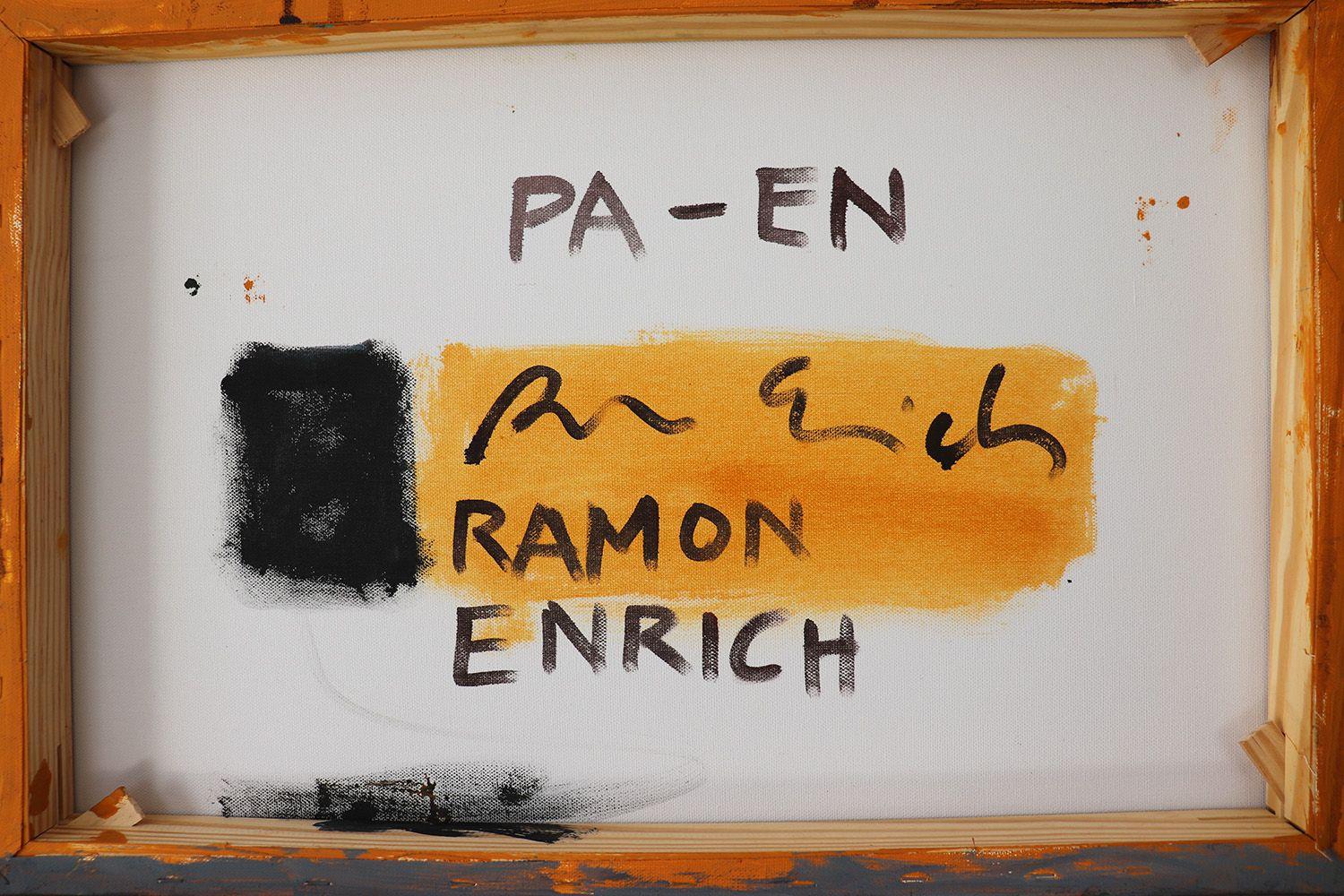 PA-EN by Ramon Enrich - Geometric landscape painting, acrylic on canvas For Sale 3