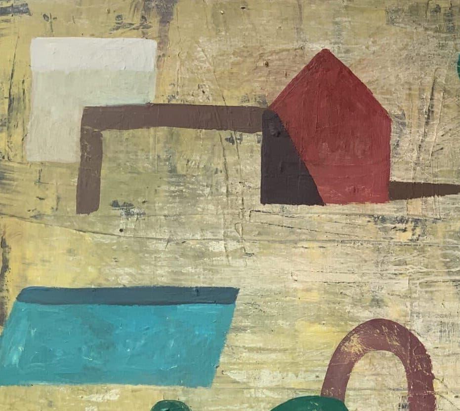 PAILL par Ramon Enrich - Grande peinture contemporaine, paysage, architecture en vente 3