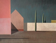 RUM by Ramon Enrich - Geometric landscape painting, architecture, earth tones