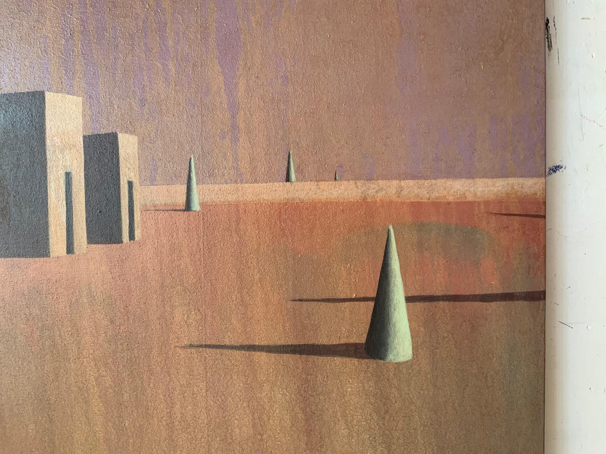SIORT von Ramon Enrich - Zeitgenössische Malerei, Landschaft, Architektur, WARM im Angebot 3