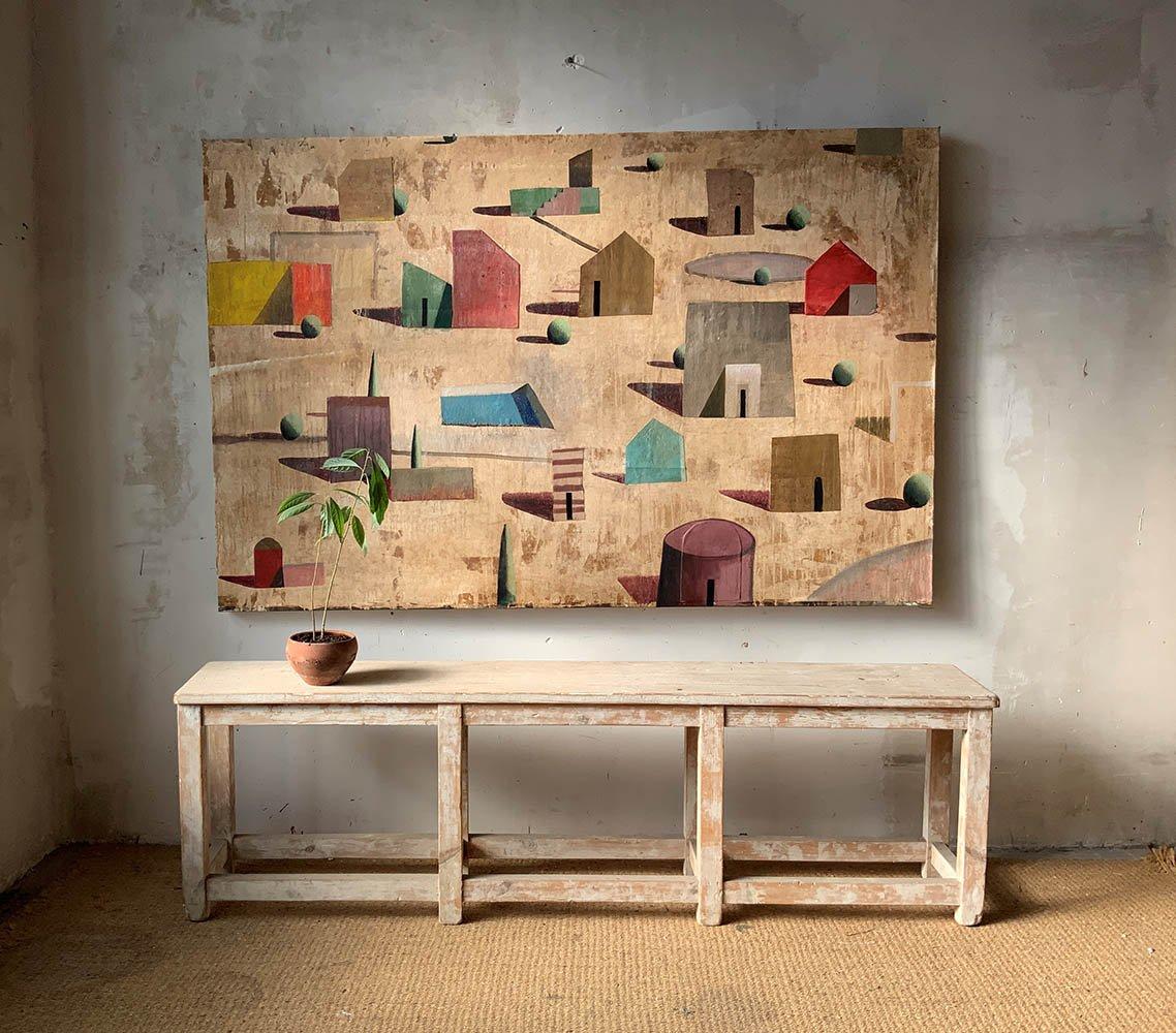 SPRING ST di Ramon Enrich - pittura contemporanea di grandi dimensioni, paesaggio, architettura 2