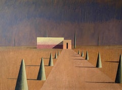 SREP by Ramon Enrich - Geometric landscape painting, architecture, earth tones