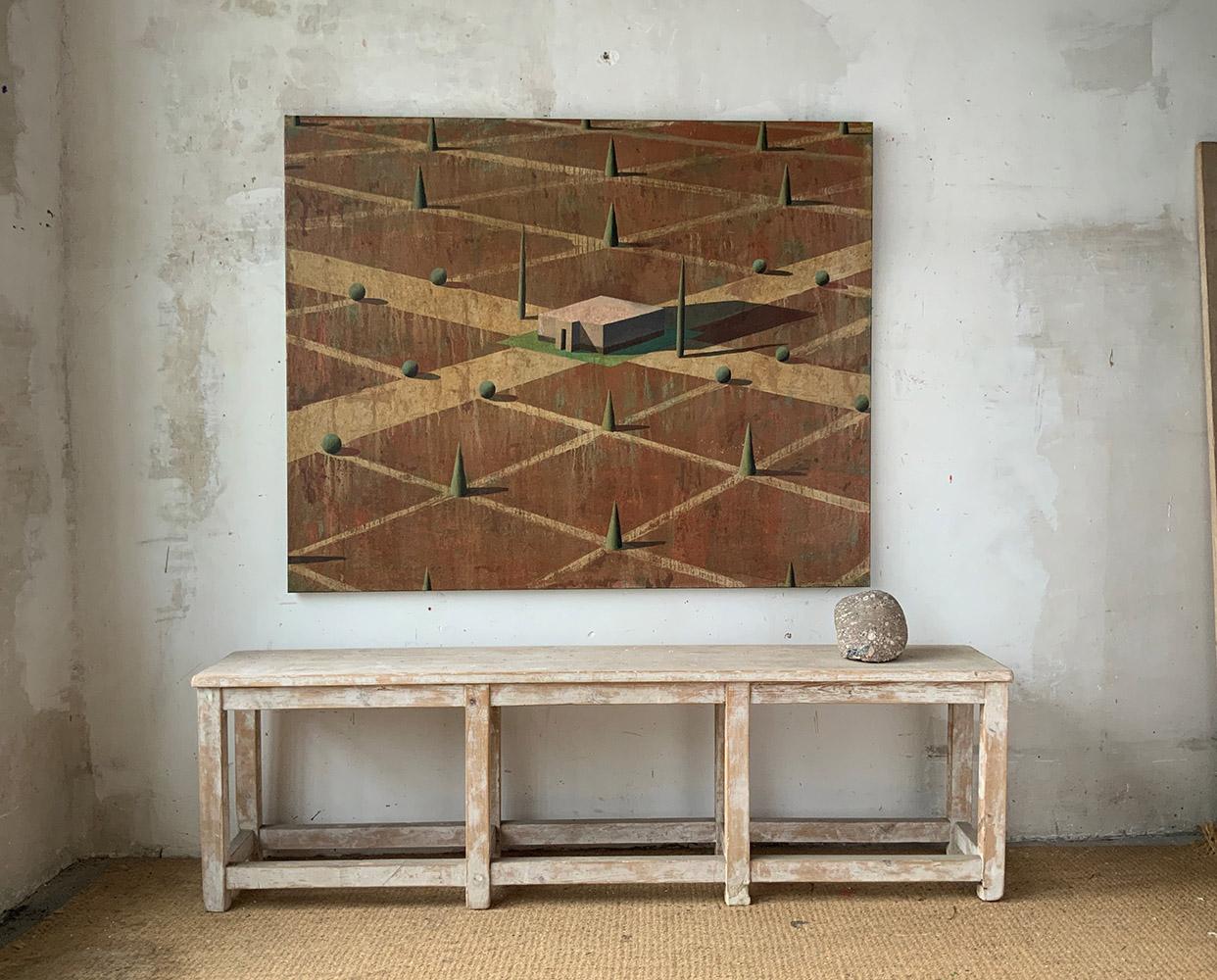 VILLA MO by Ramon Enrich - contemporary painting, landscape, architecture 1
