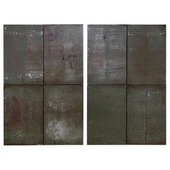 Ramon Horts Large Minimalism Metal Artwork Diptych 2/2/2 N 001