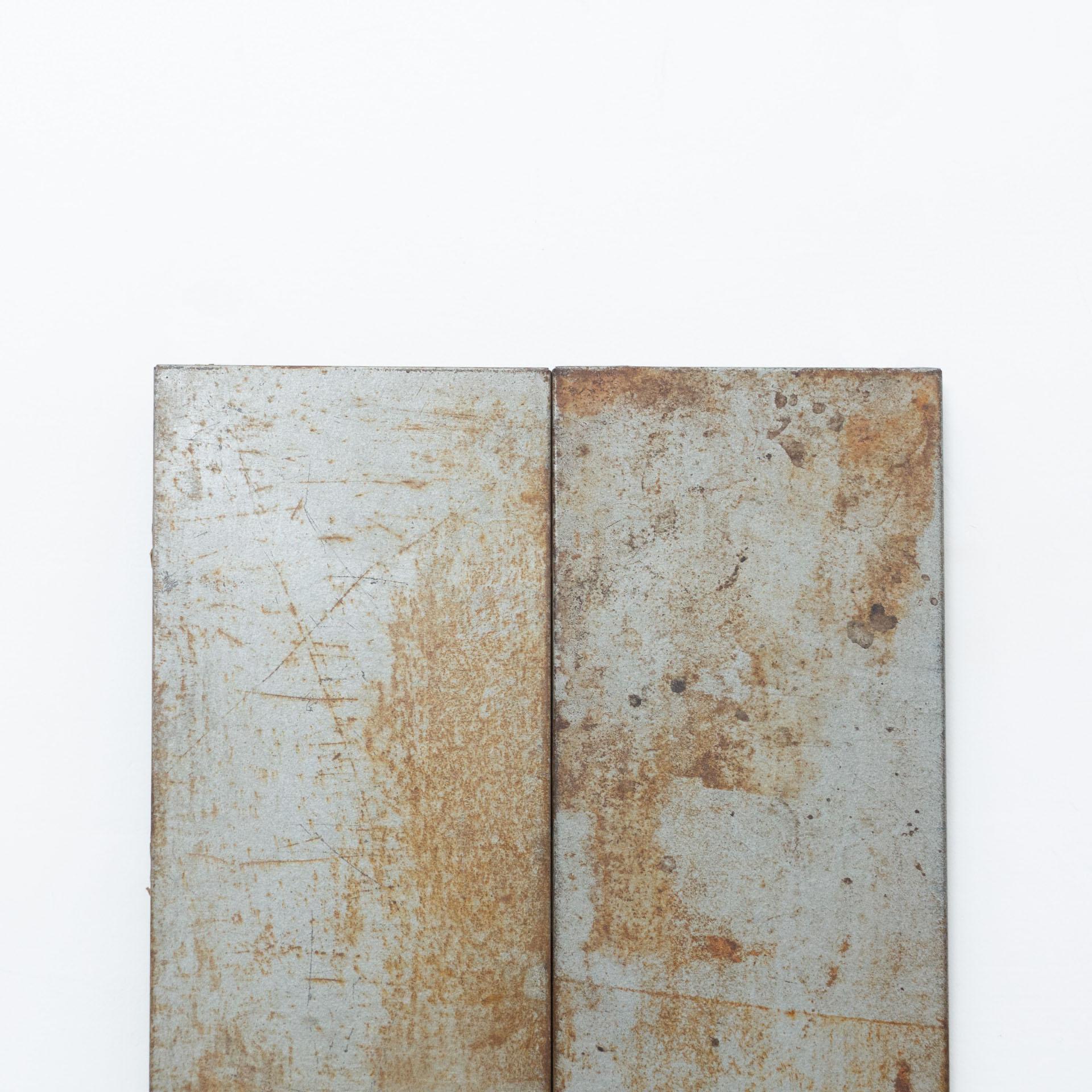 Galvanized Ramon Horts Minimalist Contemporary Artwork N2 For Sale