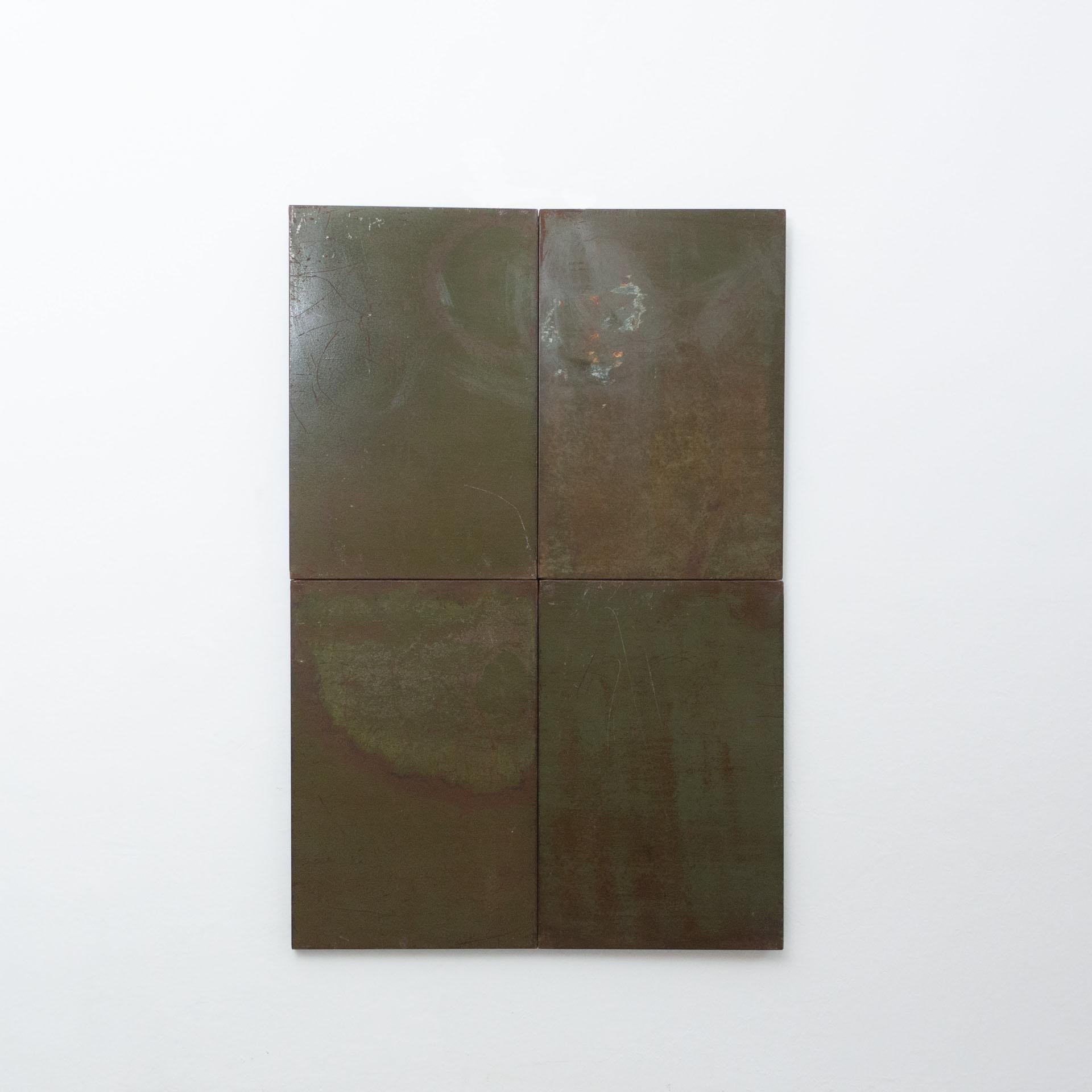 Ramon Horts, Minimalist artwork.

Structures of metal compositions made in Barcelona, circa 2019. 

In original condition.

Scraped metal, rusted and varnished.