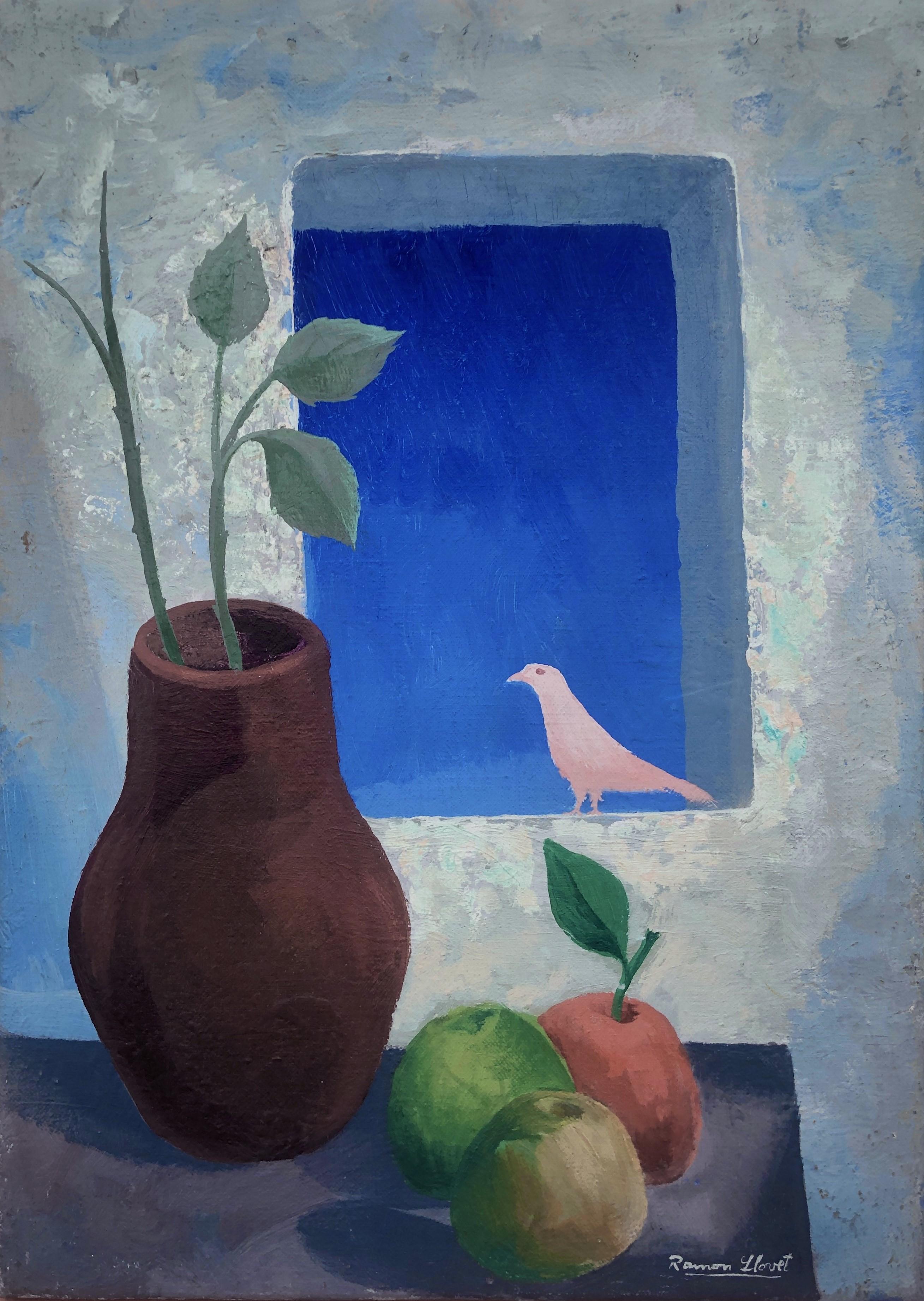 Jose Miret Vasallo Stilllife oil on canvas painting For Sale at 1stDibs