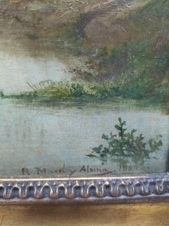 Marti Alsina  oil canvas  signed Original Painting