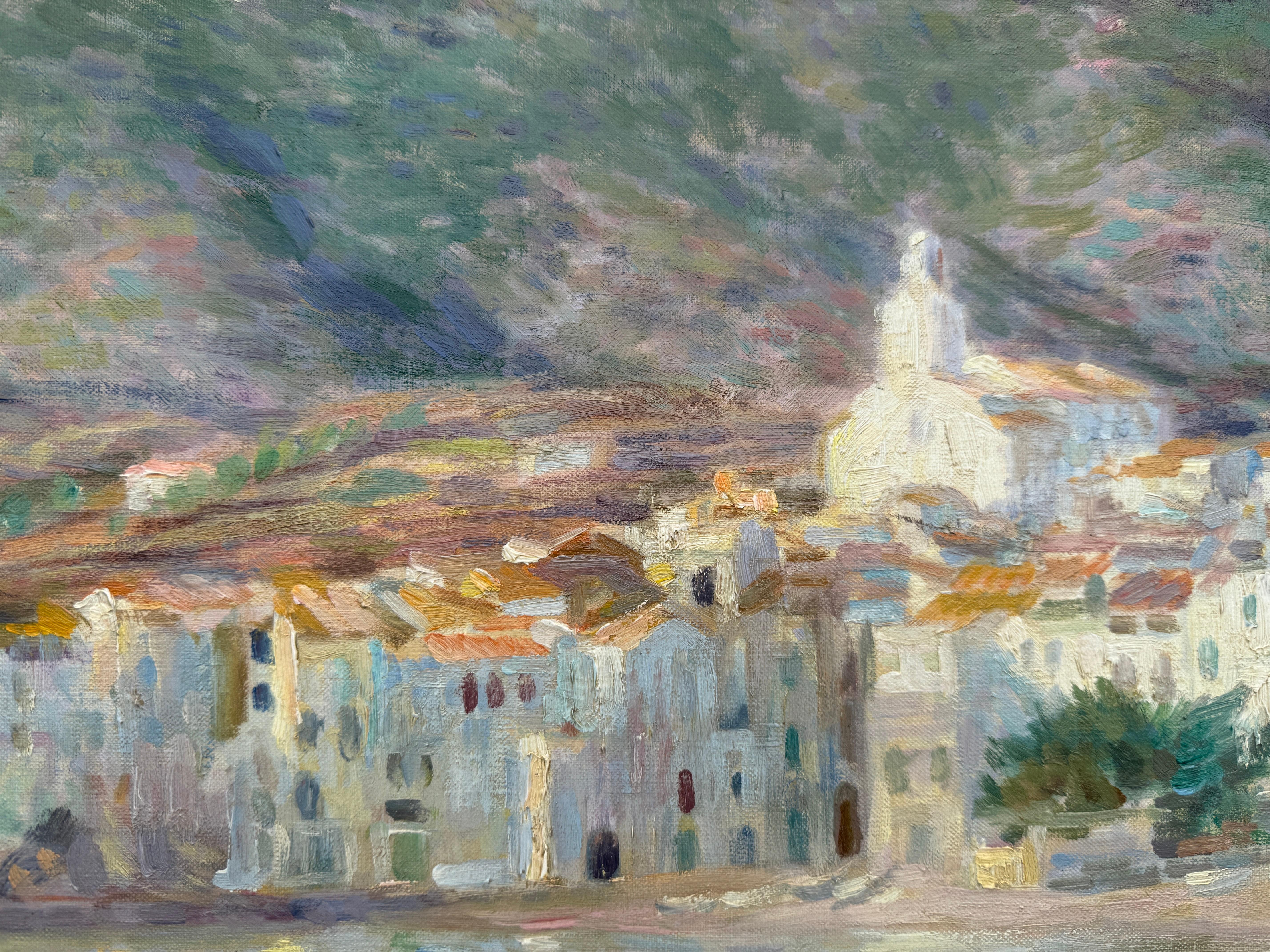 Titolo: Cadaqués nella calma

Artista: Ramón Pichot Soler (Figueres, 1924 - Barcellona, 1996)

Medium: Olio su tela

Dimensioni: 60 x 73 cm (23,6 x 28,7 pollici)
Con cornice: 66 x 79 cm (26 x 31,1 in)

Data: 1977

Firma: Firmato in basso a sinistra: