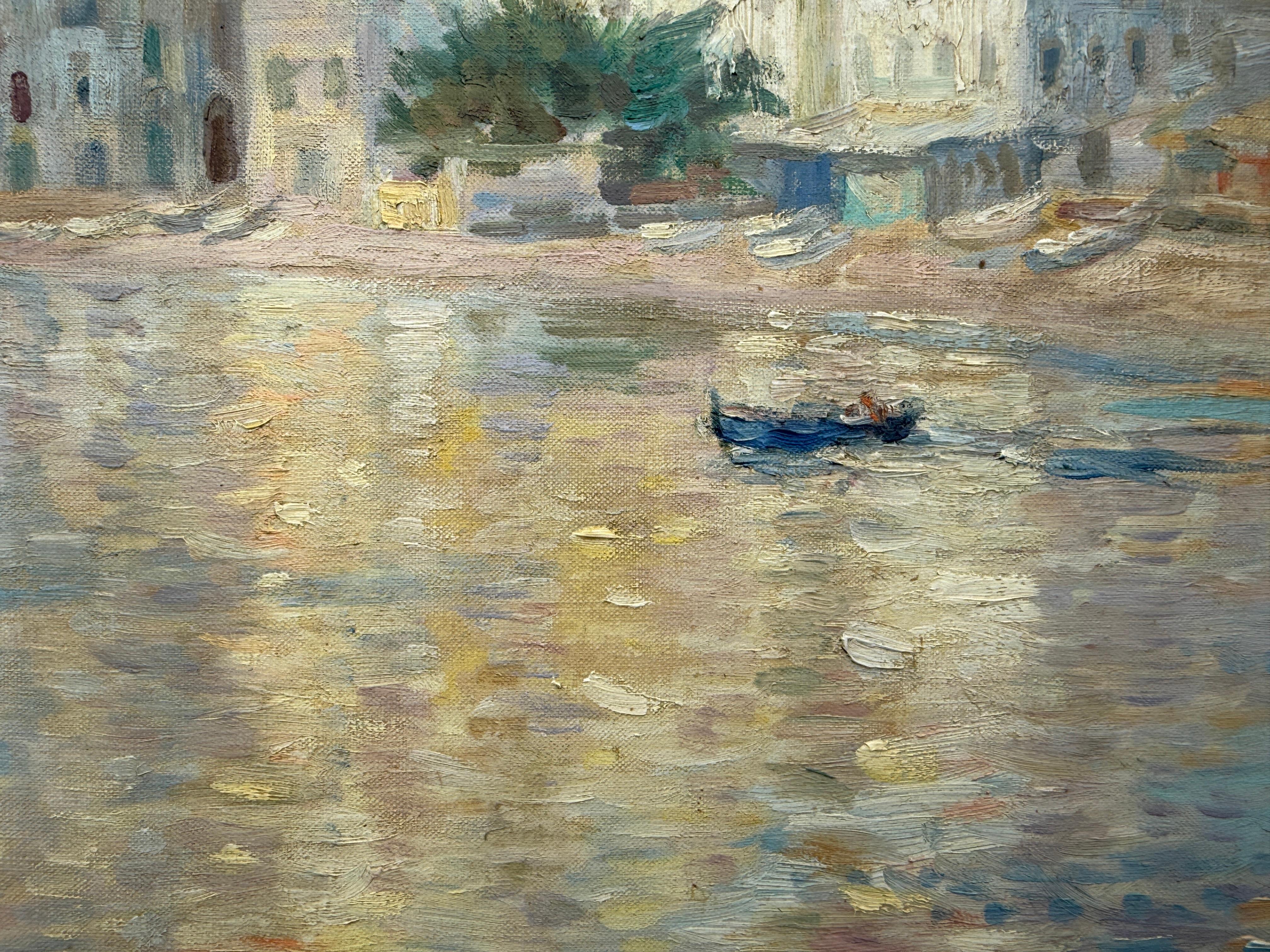 Cadaques in Calma olio su tela pittura mediterranea spagnola paesaggio marino arte in vendita 1
