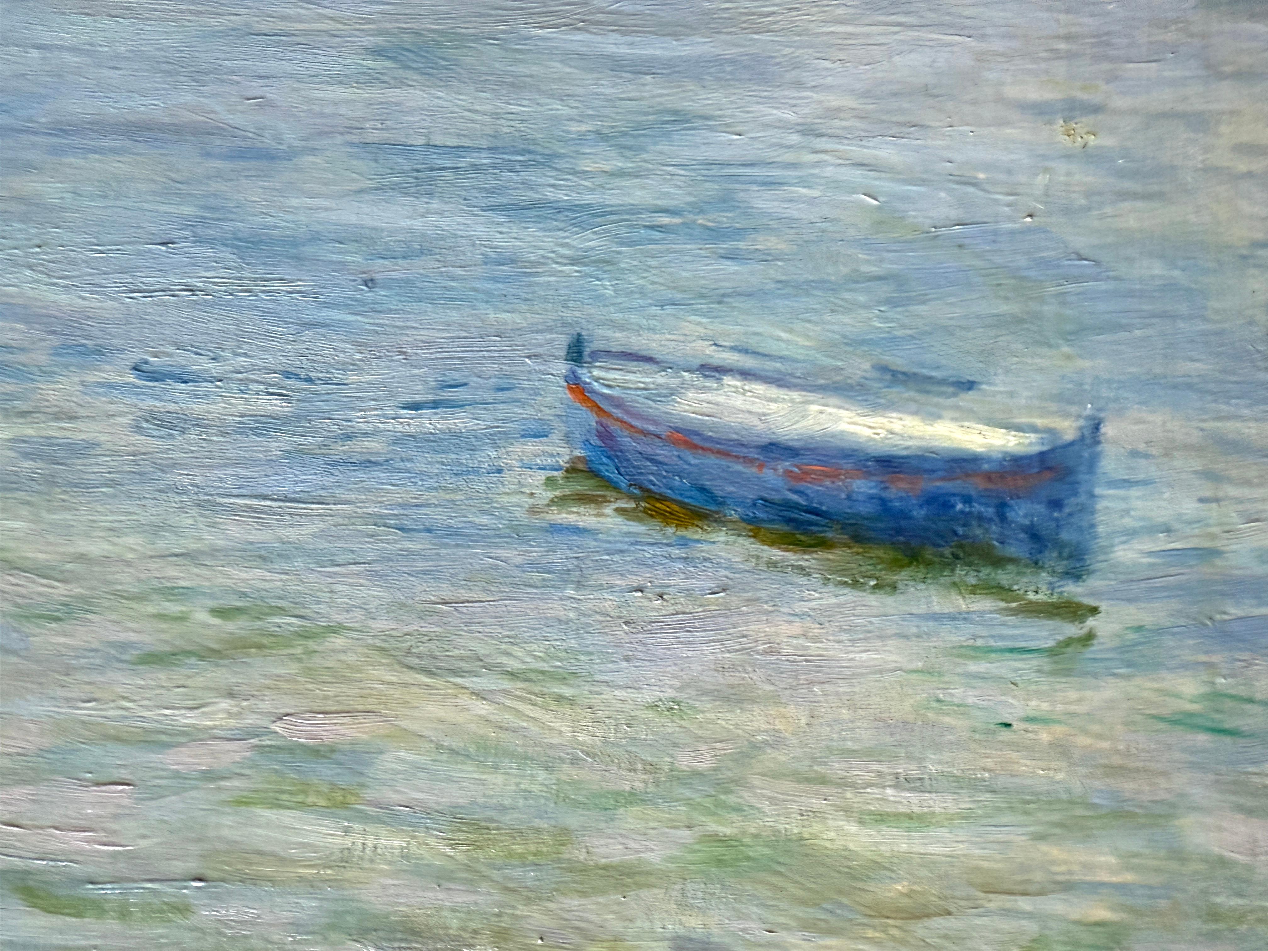 Cadaques Espagne huile sur toile peinture paysage marin - Impressionnisme Painting par Ramon Pichot i Soler