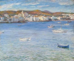 Cadaques Spain oil on canvas painting seascape