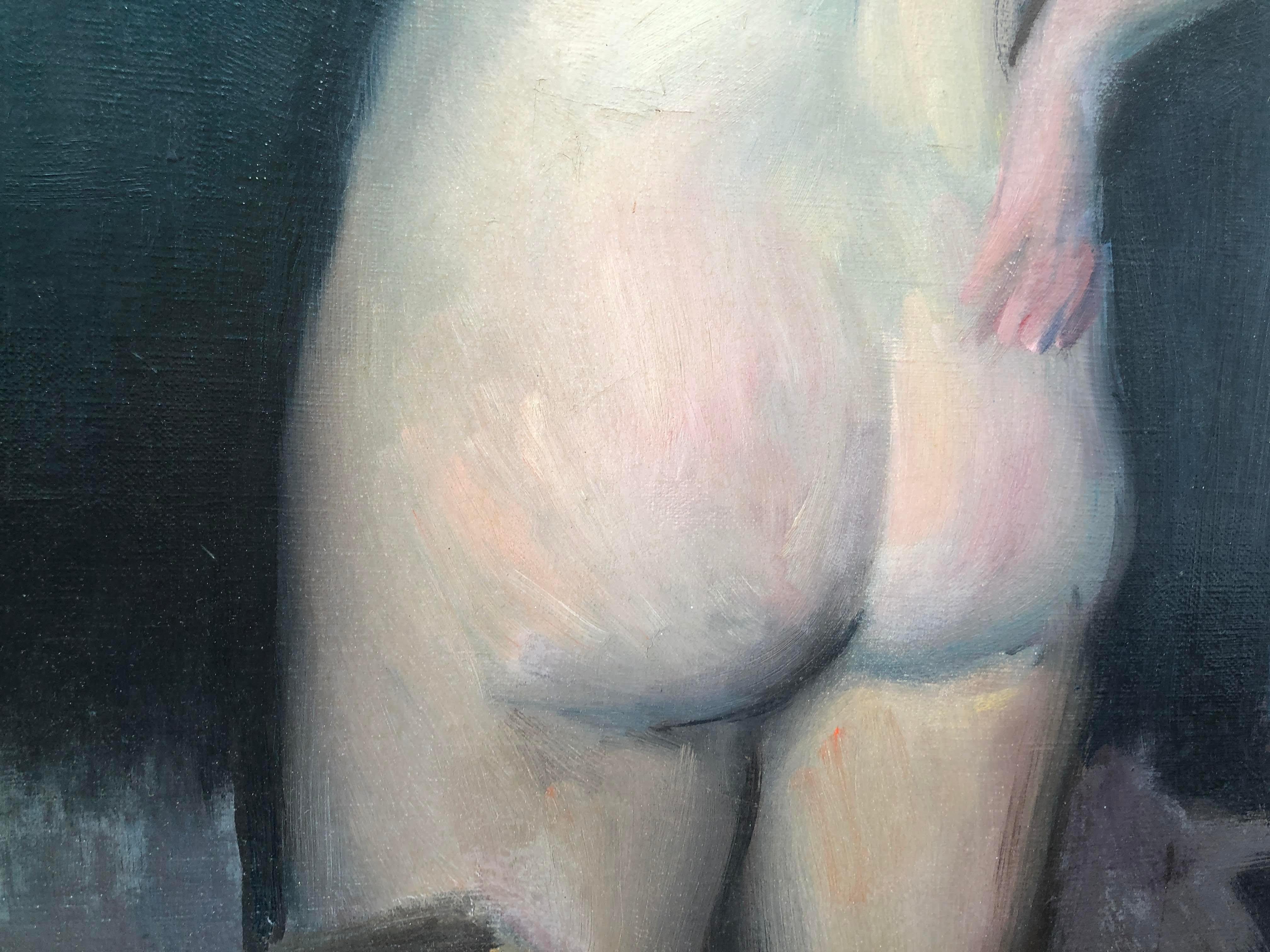 Ramn Pichot - Peinture à l'huile originale d'un nu féminin sur toile:: circa 1960 1