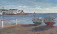 View of Cadaqués with Boats Spain spanish seascape