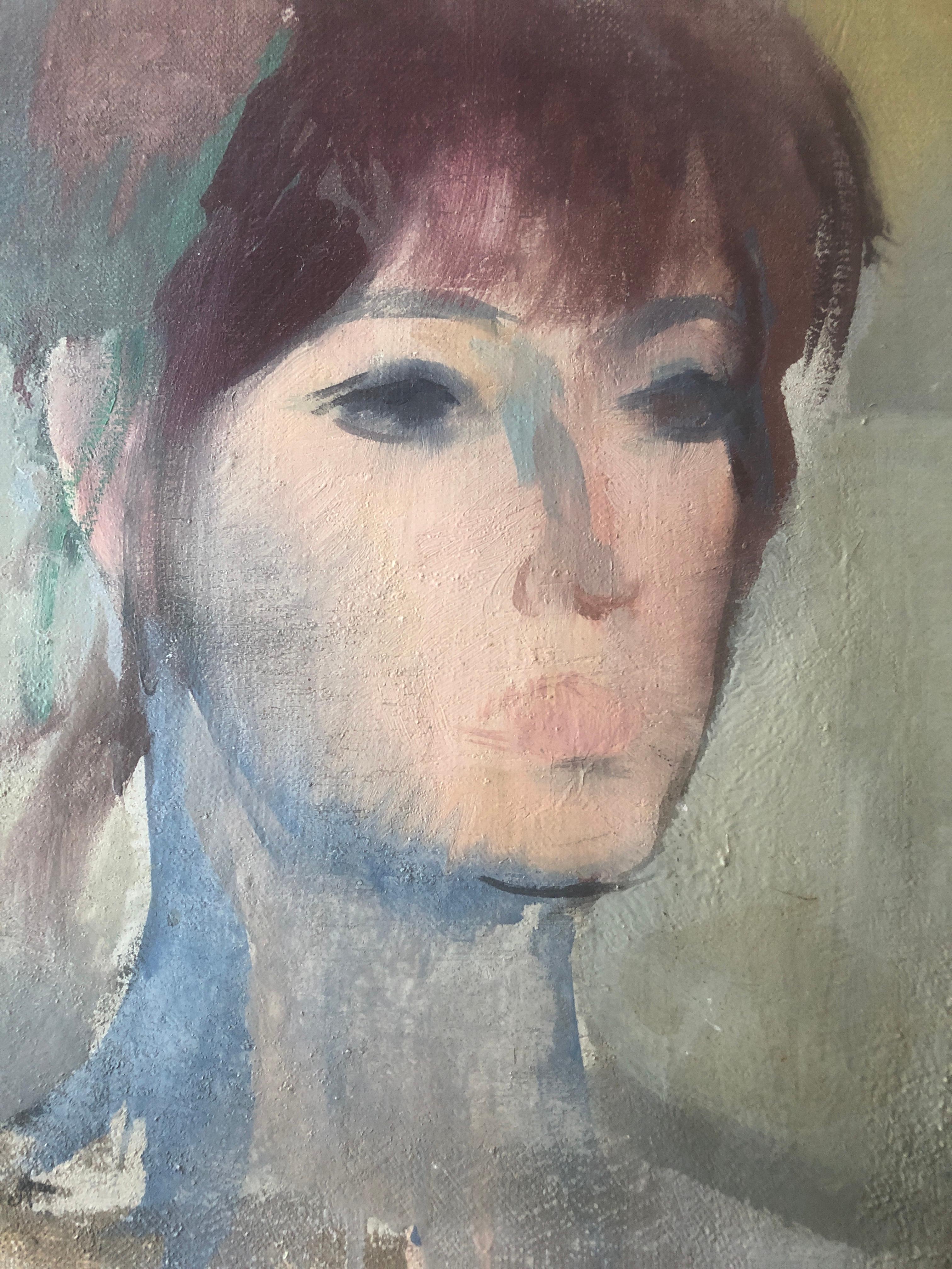 Ramon Pichot Soler (1924-1996) - woman's face - Oil on canvas
Oil measures 27x22
Frameless

Ramon Pichot i Soler (Figueres, 1924 - Barcelona, May 24, 1996) was a Catalan painter. Son of Ricard Pichot and Gironès, he began exhibiting in Barcelona in