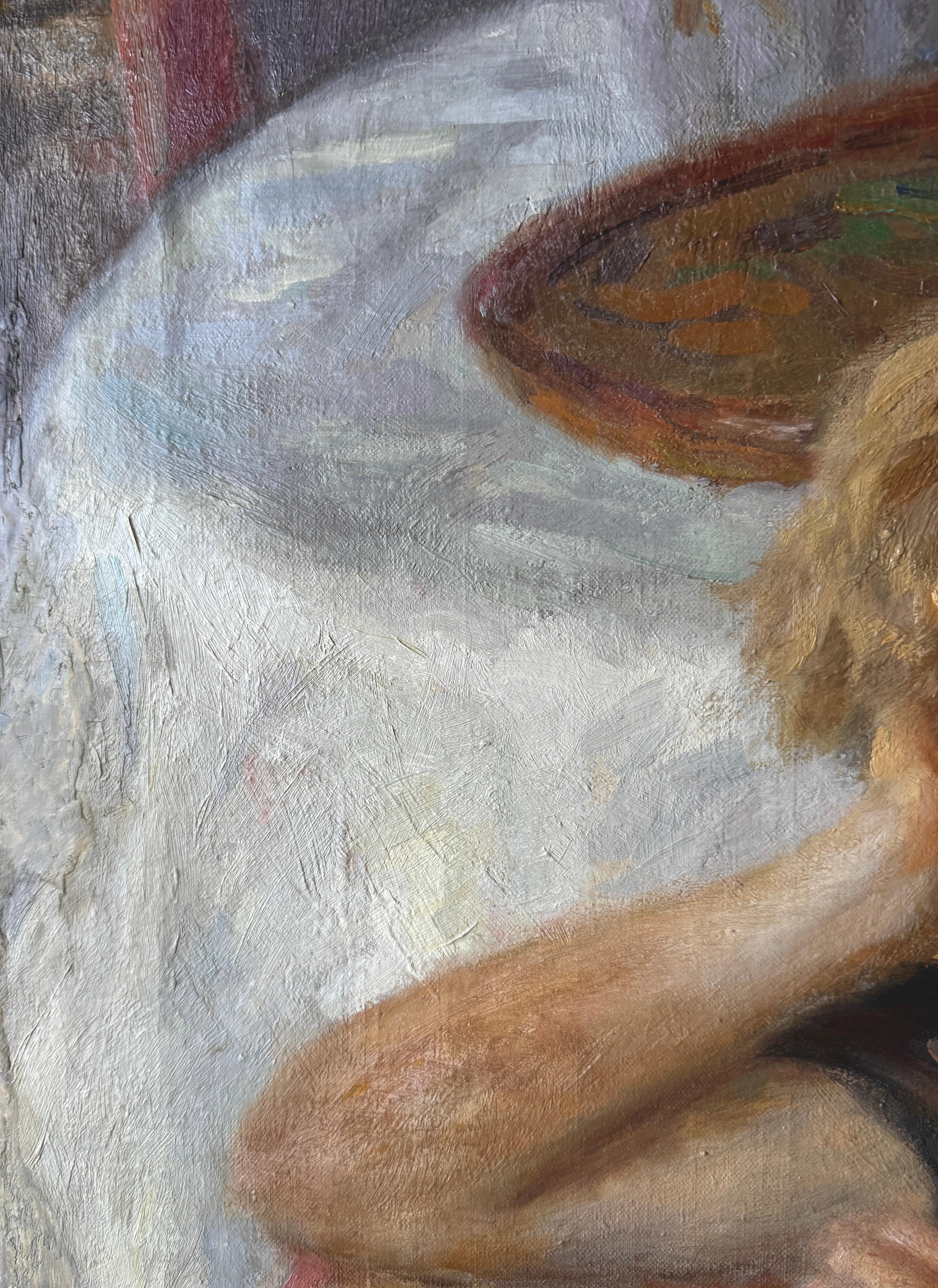 Ramon Pichot i Soler (Figueres, 1924 - Barcelona, 1996)

Titel: Junge Frau mit Blumen
Technik: Öl auf Leinwand
Abmessungen: 100 × 81 cm - 39,4 × 31,9 in
Unterschrift: Signiert unten links: Ramon Pichot
Zeitraum: Zweite Hälfte des 20.