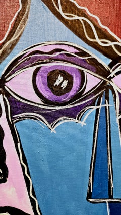 217 Abstract Expressionist Acrylic Painting, Unframed, 2010+