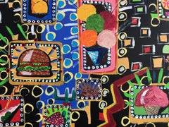 52 „Gran Favela“ – Acrylgemälde, abstrakter Stil, 200 x 150 cm