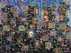 52 Gran Favela Acrylic Painting, Abstract Style, 200 x 150 cm