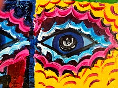 „Brindis“ – Acrylgemälde, zeitgenössischer Stil, gerahmt, ab 2010