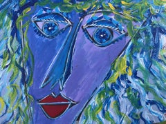 Lola, dipinto acrilico, stile contemporaneo, incorniciato, dal 2010 in poi, 100x80 cm