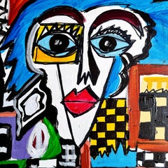 Poch 51 – Original-Acrylgemälde von Kondos, abstrakter Expressionismus, gerahmt, ab 2010