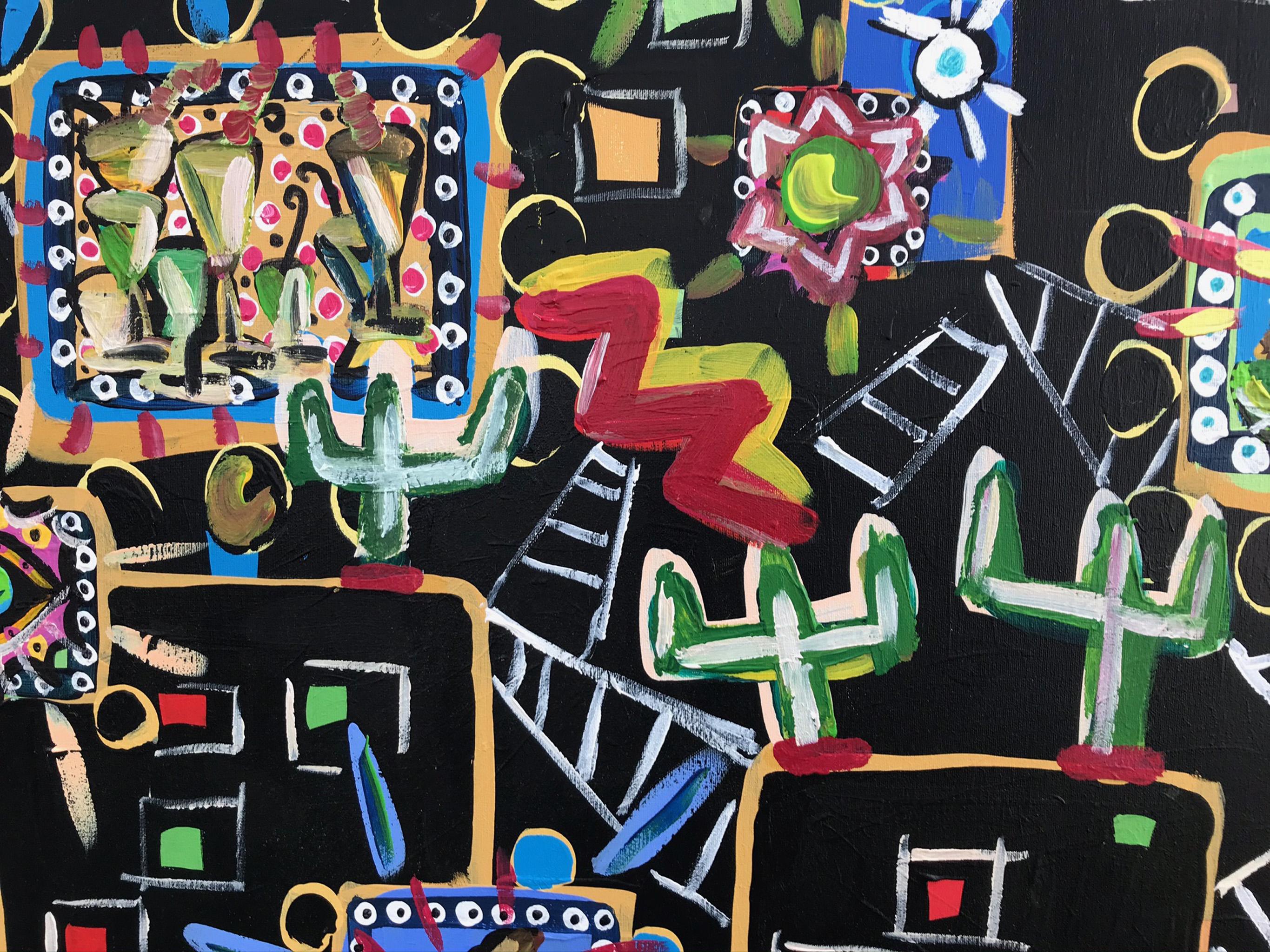 R. Poch. 10 Big 52 Werbung    Acrylmalerei (Schwarz), Abstract Painting, von Ramon Poch