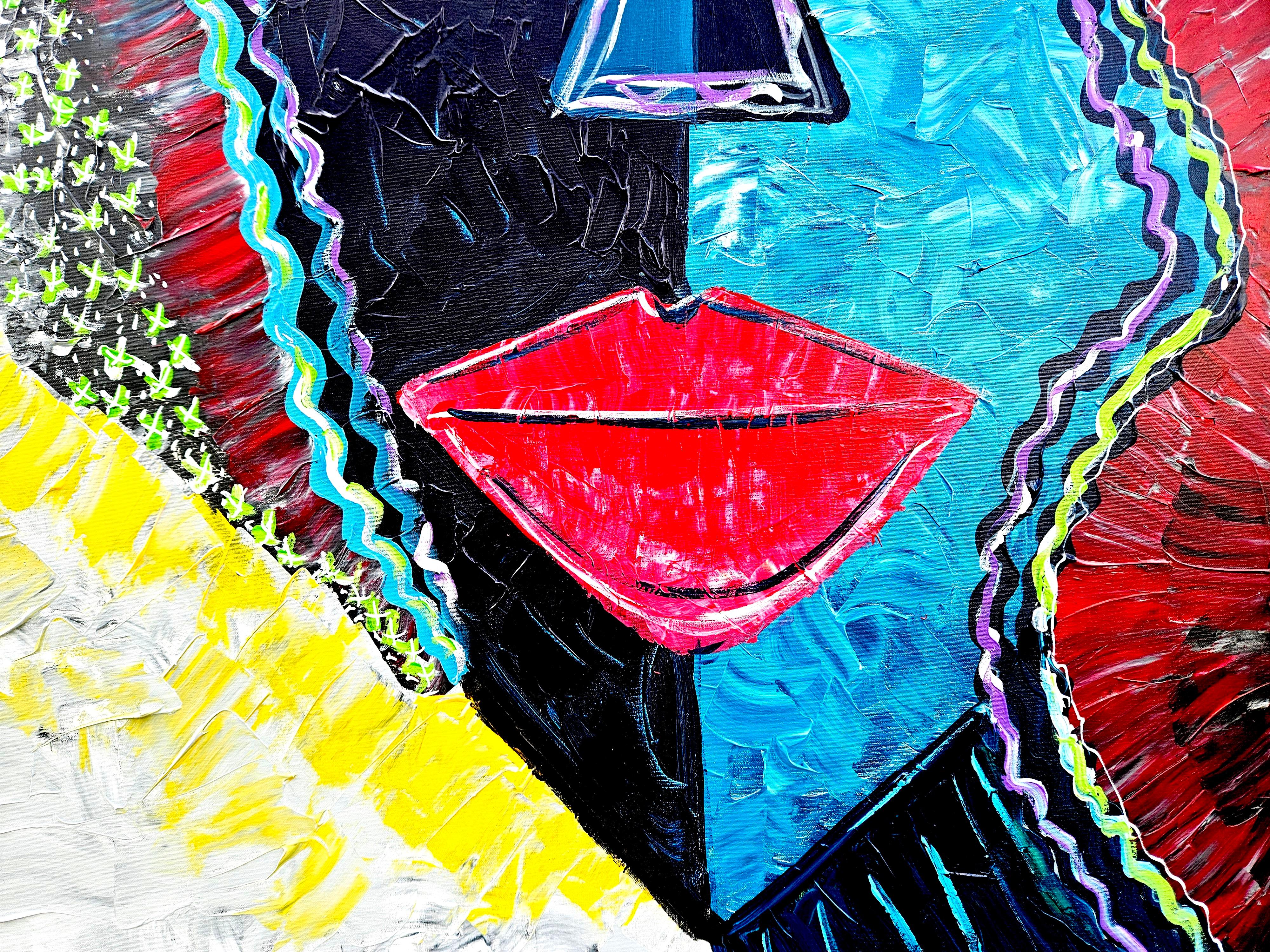 R. Poch 11  Federika   peinture acrylique en vente 1