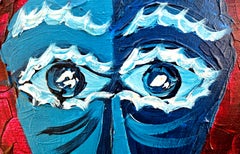 R. Poch 132 Family Portrait 100x130 cm. original acrylic painting