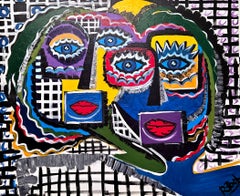 R. Poch 173 . 100x110 cm original acrylic painting