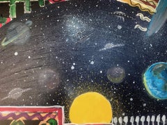 R. Poch 7  Black  Square  Factory original acrylic painting