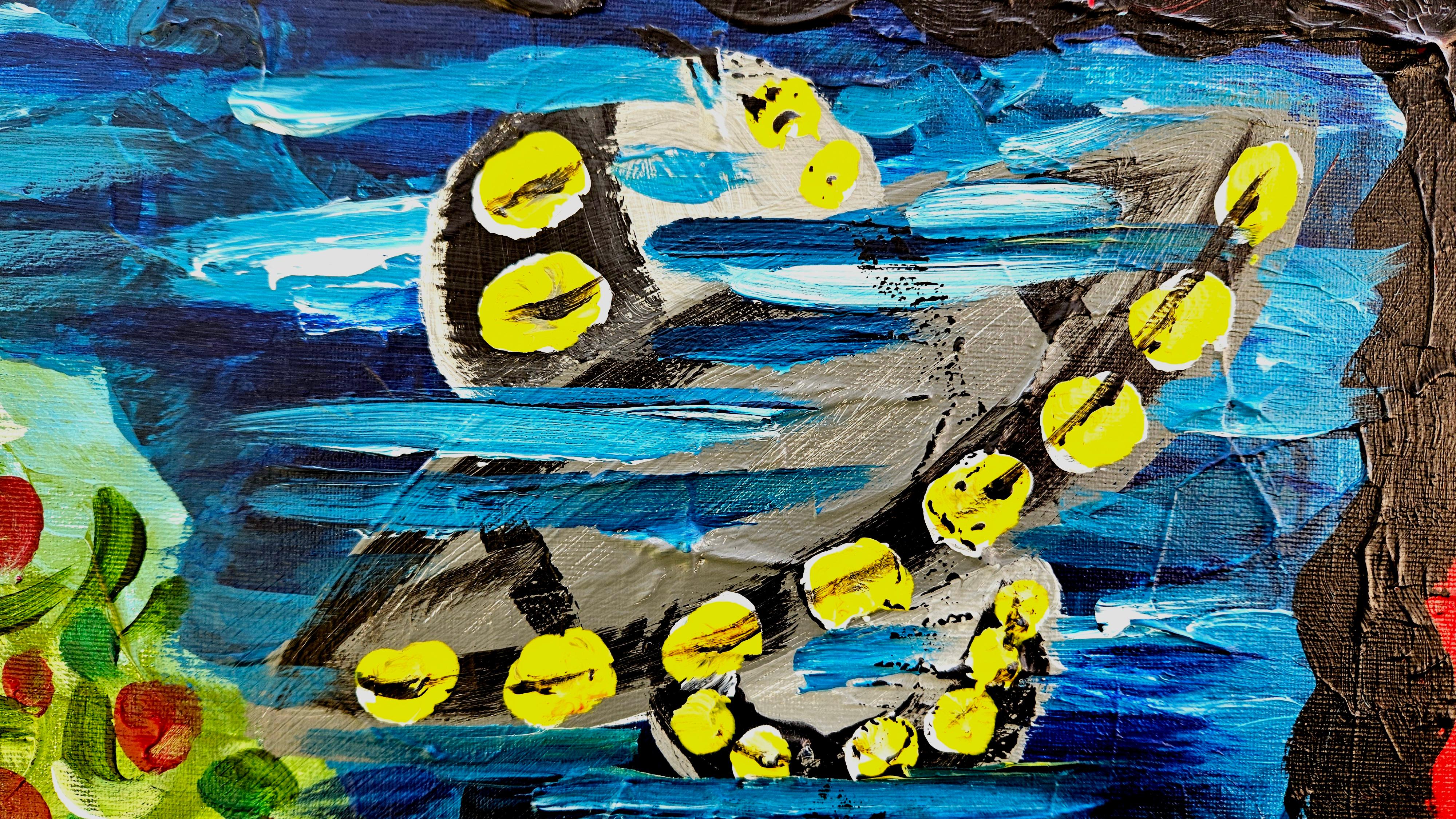 R. Poch 7 Familienportrait 100x130 cm. original Acrylgemälde (Abstrakter Expressionismus), Painting, von Ramon Poch