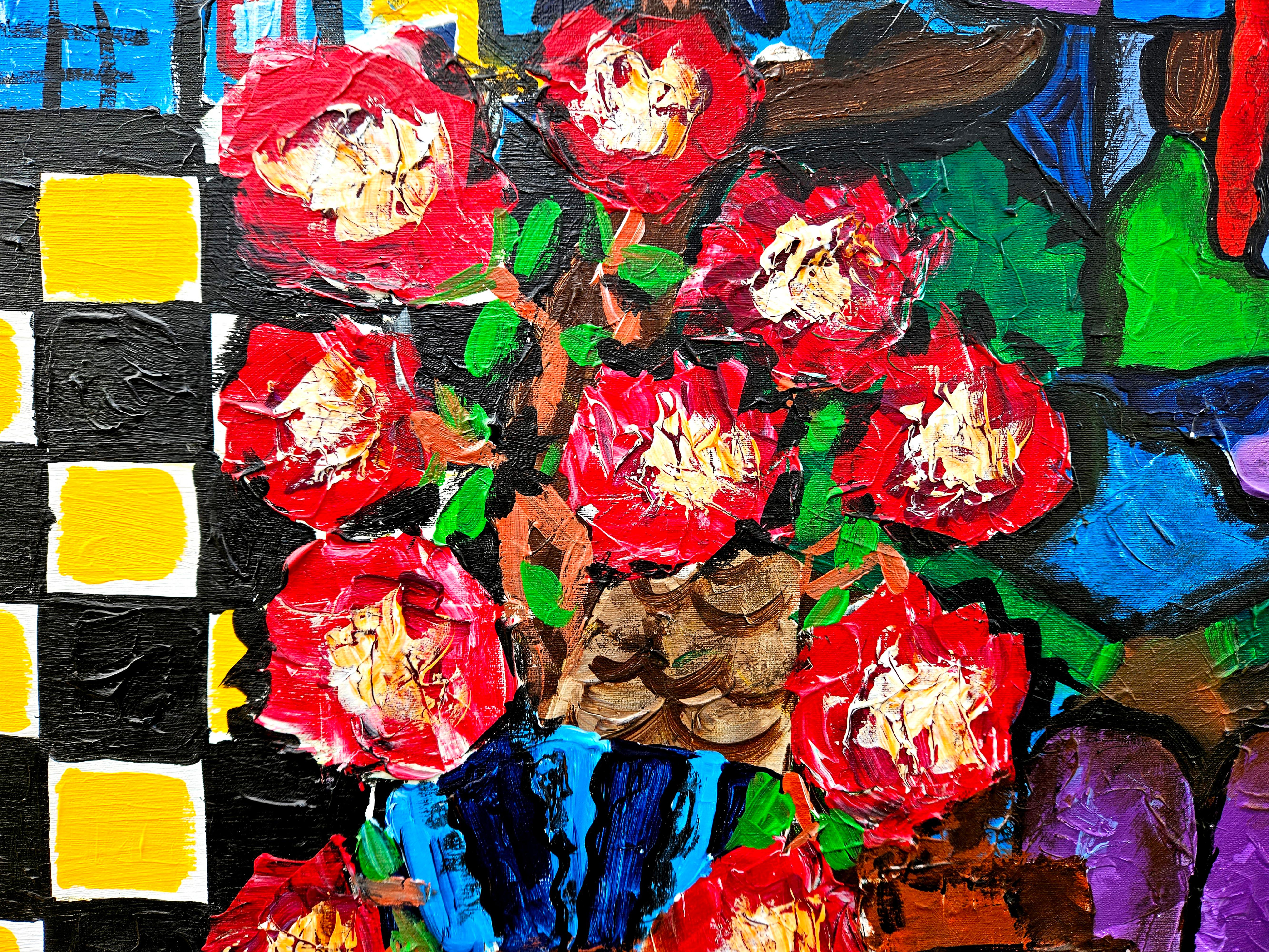 109 120x120  cm. original acrylic painting

Born in Badalona (Barcelona).
Photographer and advertising film director.
Founding partner of the advertising production company La Cosa de las Peliculas: 
He has directed commercials for the best national