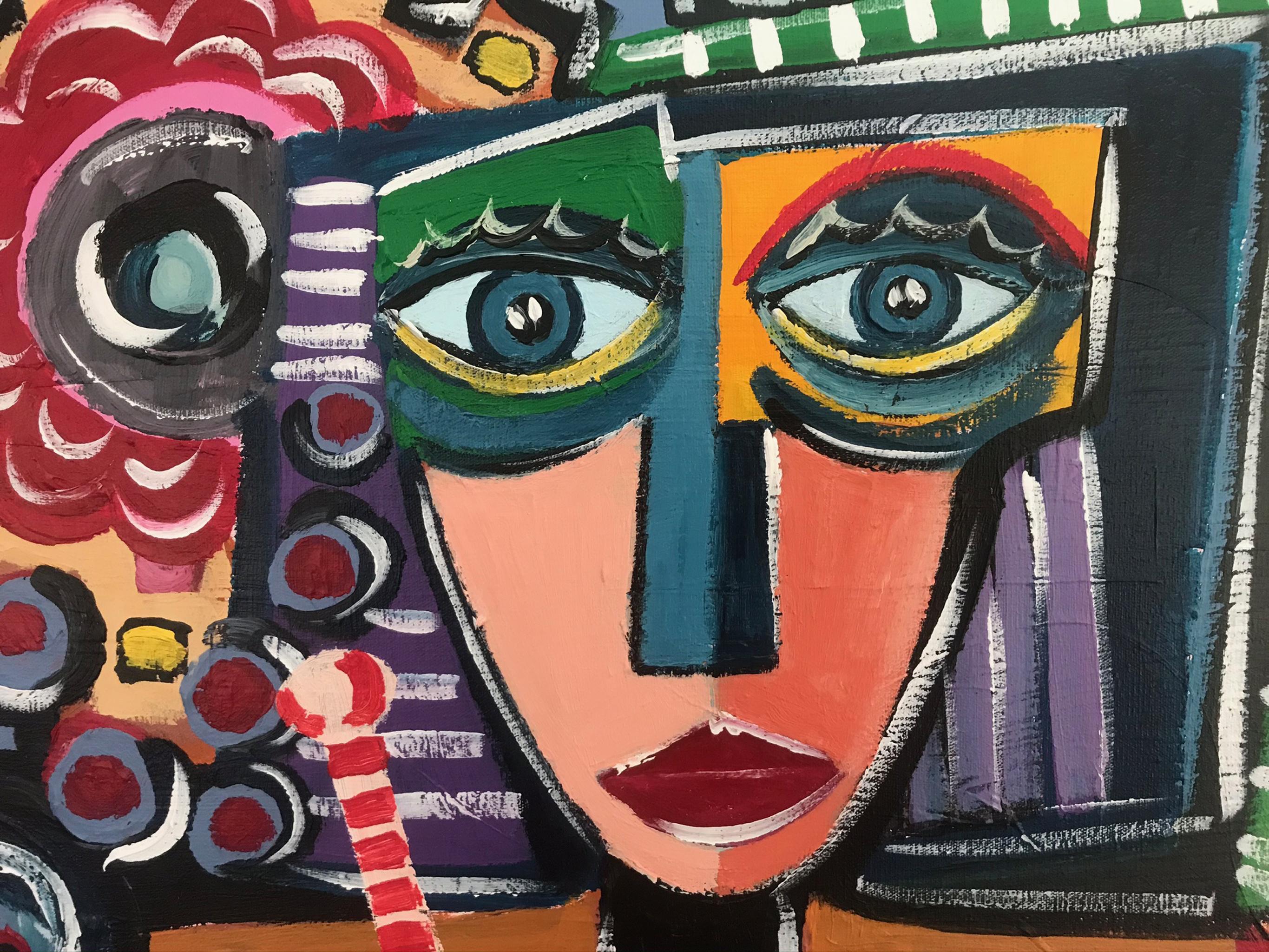 R. Poch   Dopo i lavori  pittura acrilica originale - Painting Espressionismo astratto di Ramon Poch