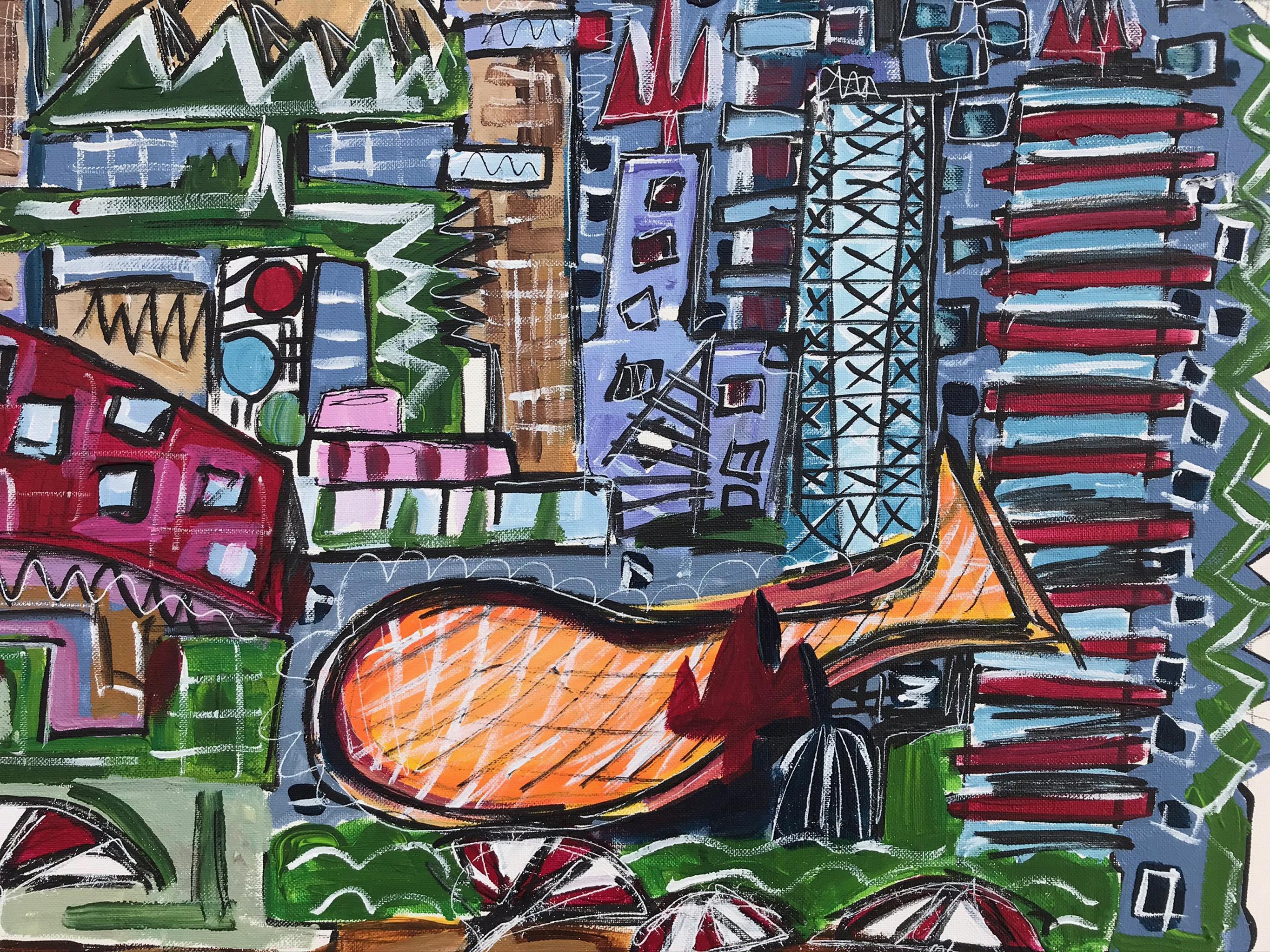 R. Poch   Barcellona 2    pittura acrilica - Painting di Ramon Poch