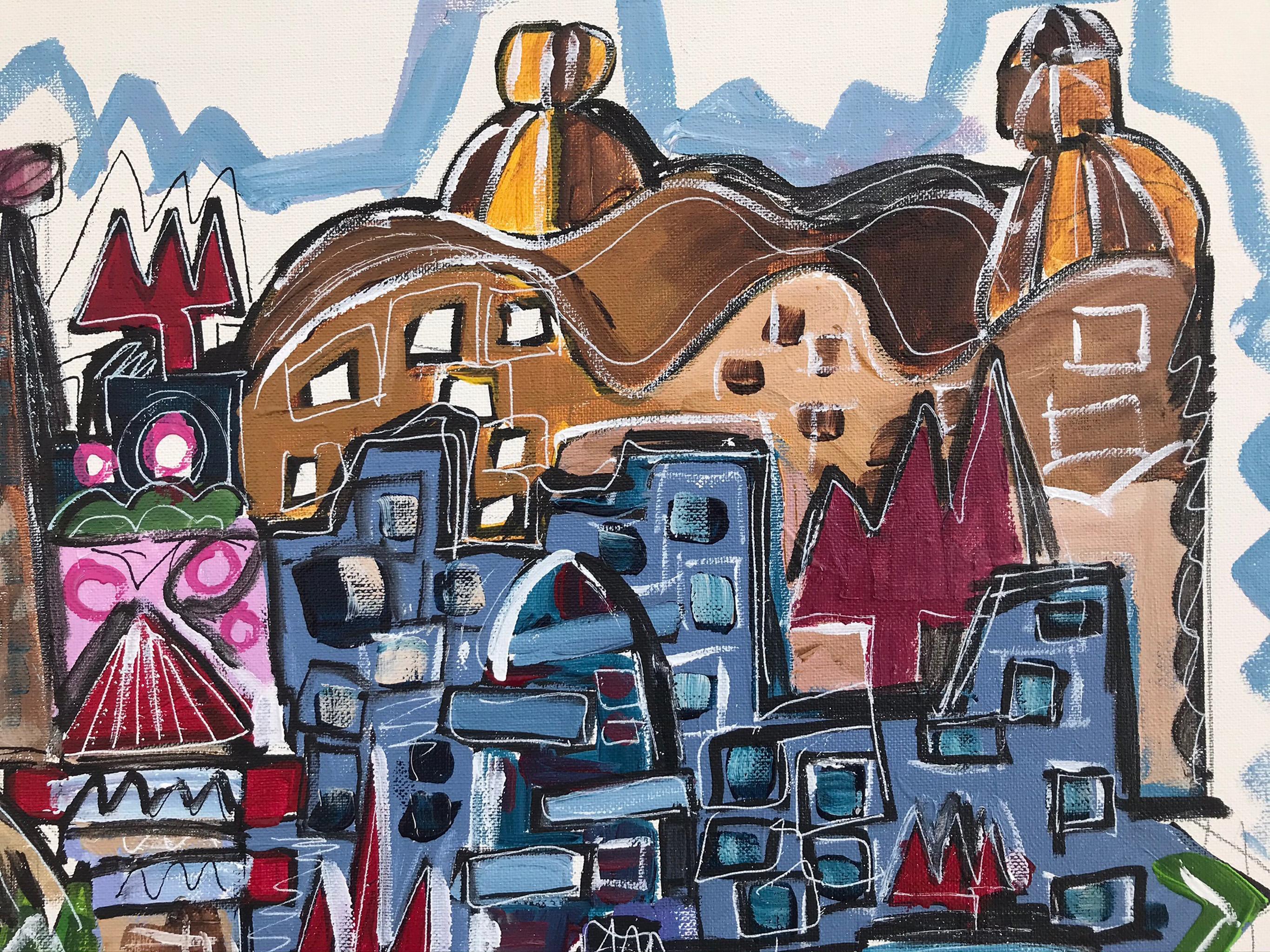 R. Poch   Barcellona 2    pittura acrilica - Painting Contemporaneo di Ramon Poch