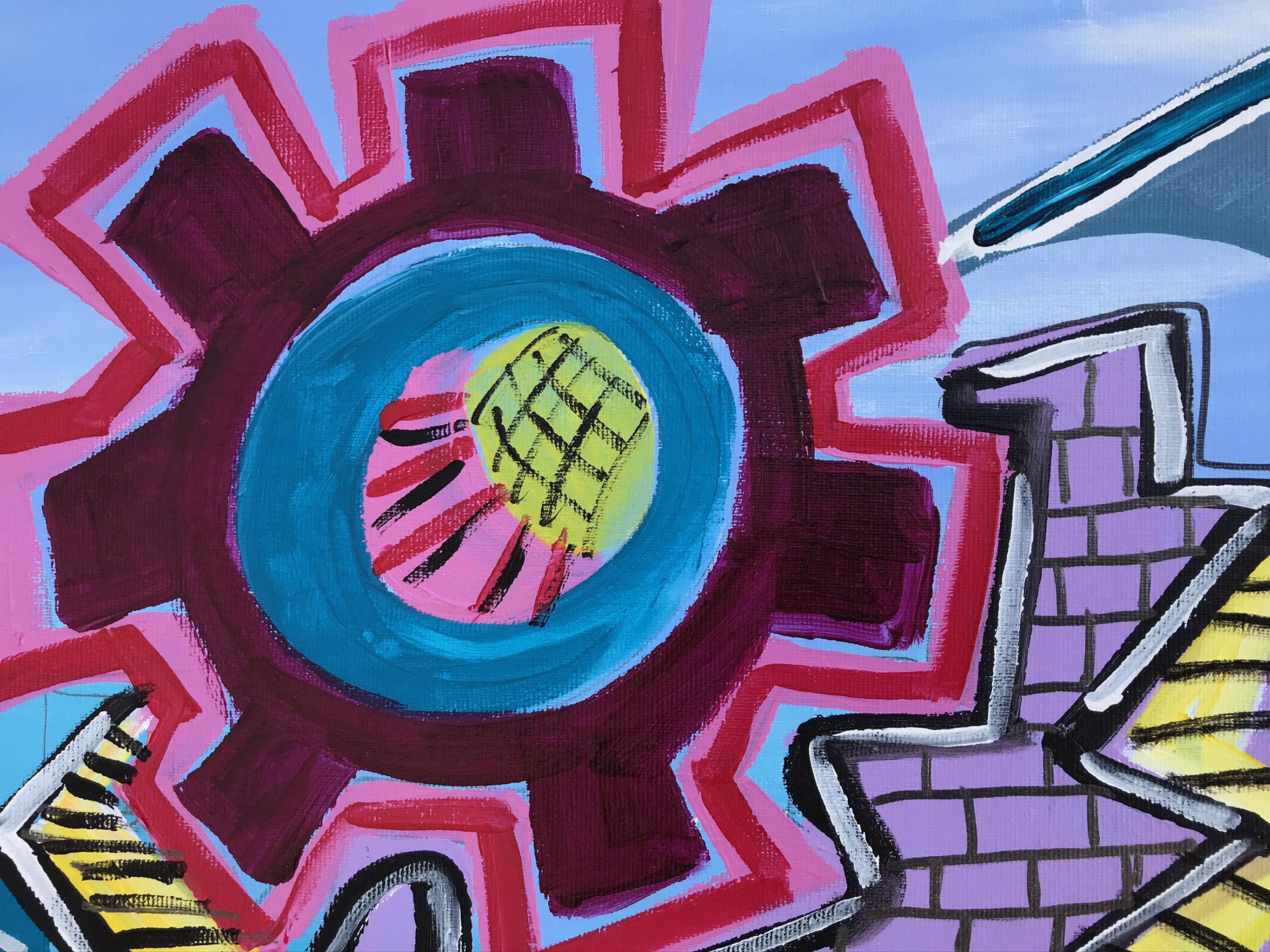  3.-Castello  pittura acrilica  

Nato a Badalona (Barcellona).
Fotografo e regista pubblicitario.
Socio fondatore della società di produzione pubblicitaria La Cosa de las Peliculas: 
Ha diretto spot pubblicitari per i migliori marchi nazionali e
