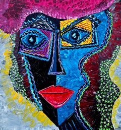 R. Poch  Federika   peinture acrylique
