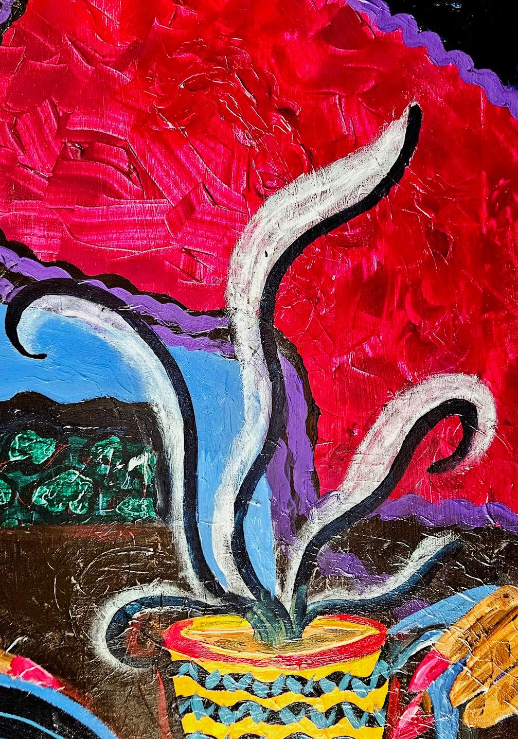 R. Poch  Felix in blu 131    pittura acrilica - Painting di Ramon Poch