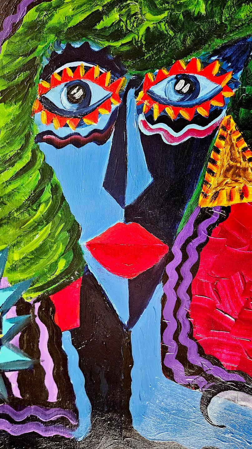 R. Poch  Felix in blu 131    pittura acrilica - Painting Espressionista di Ramon Poch