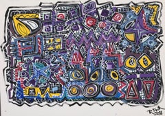 R. Poch Laberinto 30 Laberinto pintura acrílica