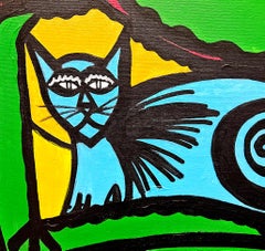 R. Poch  retrato familiar  acrylic painting