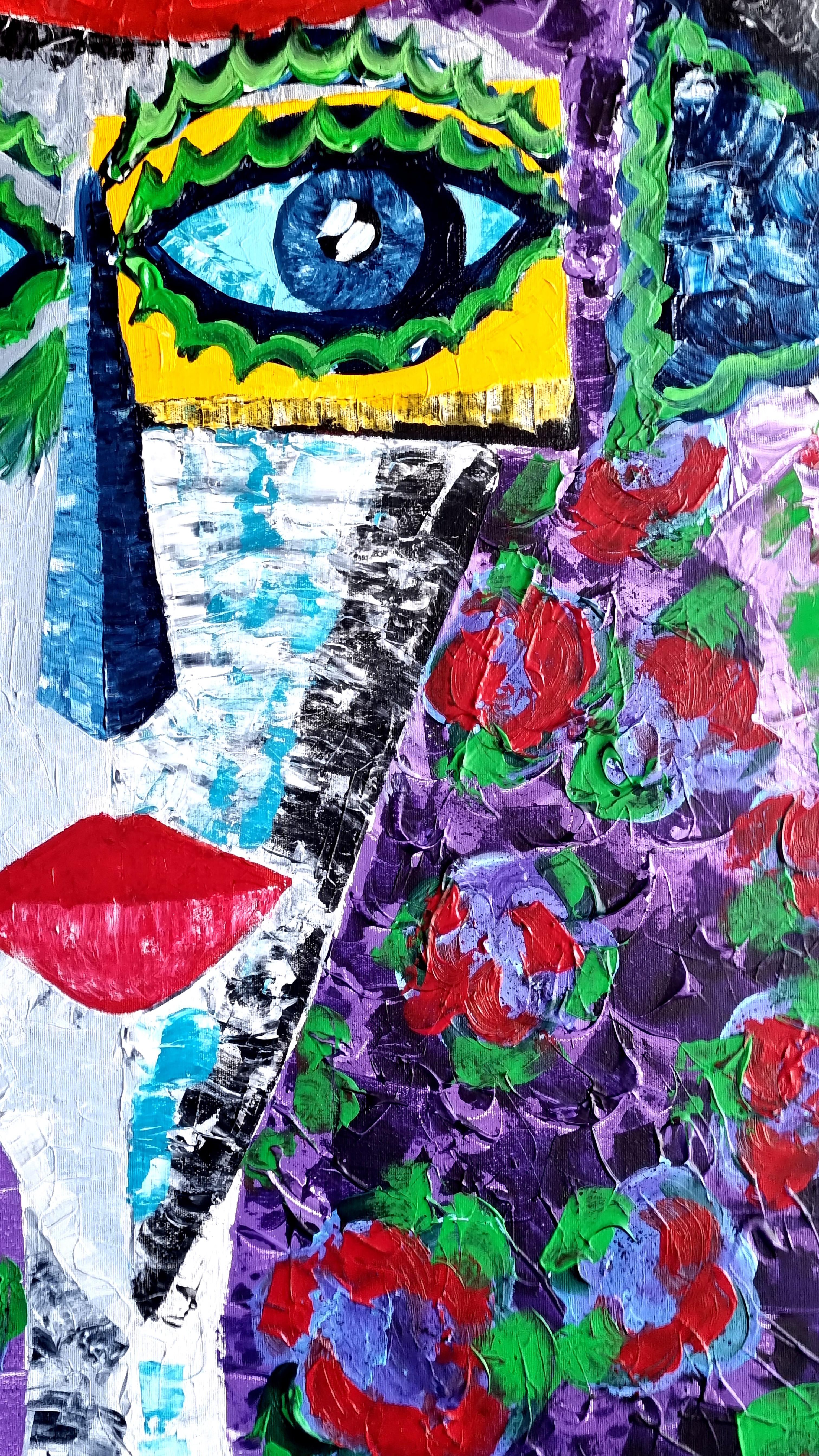 R. Poch  Quadrato  Grande. 112. aire. 120x120.    pittura acrilica - Painting di Ramon Poch