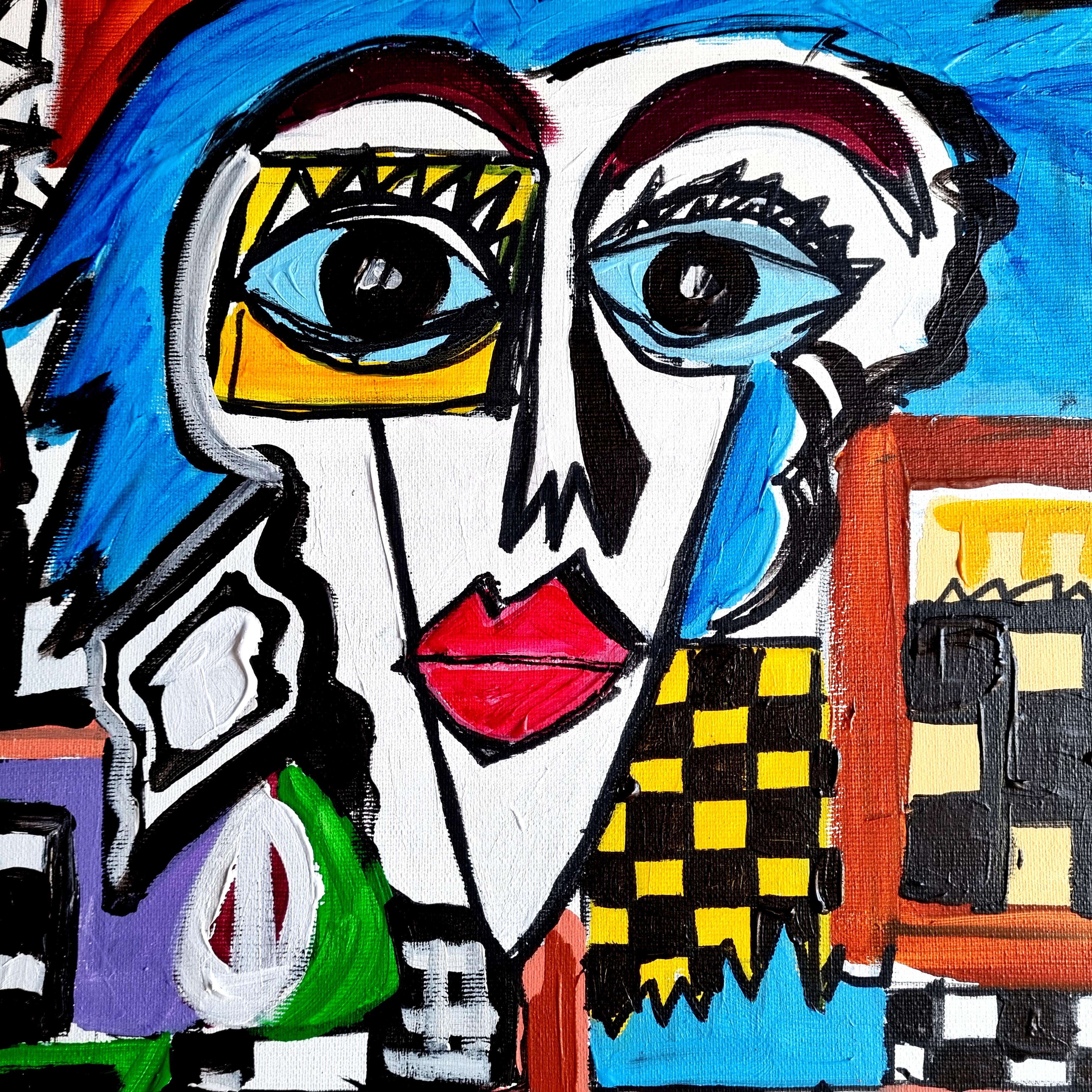 R. Poch   I Kondos  pittura acrilica originale - Painting di Ramon Poch