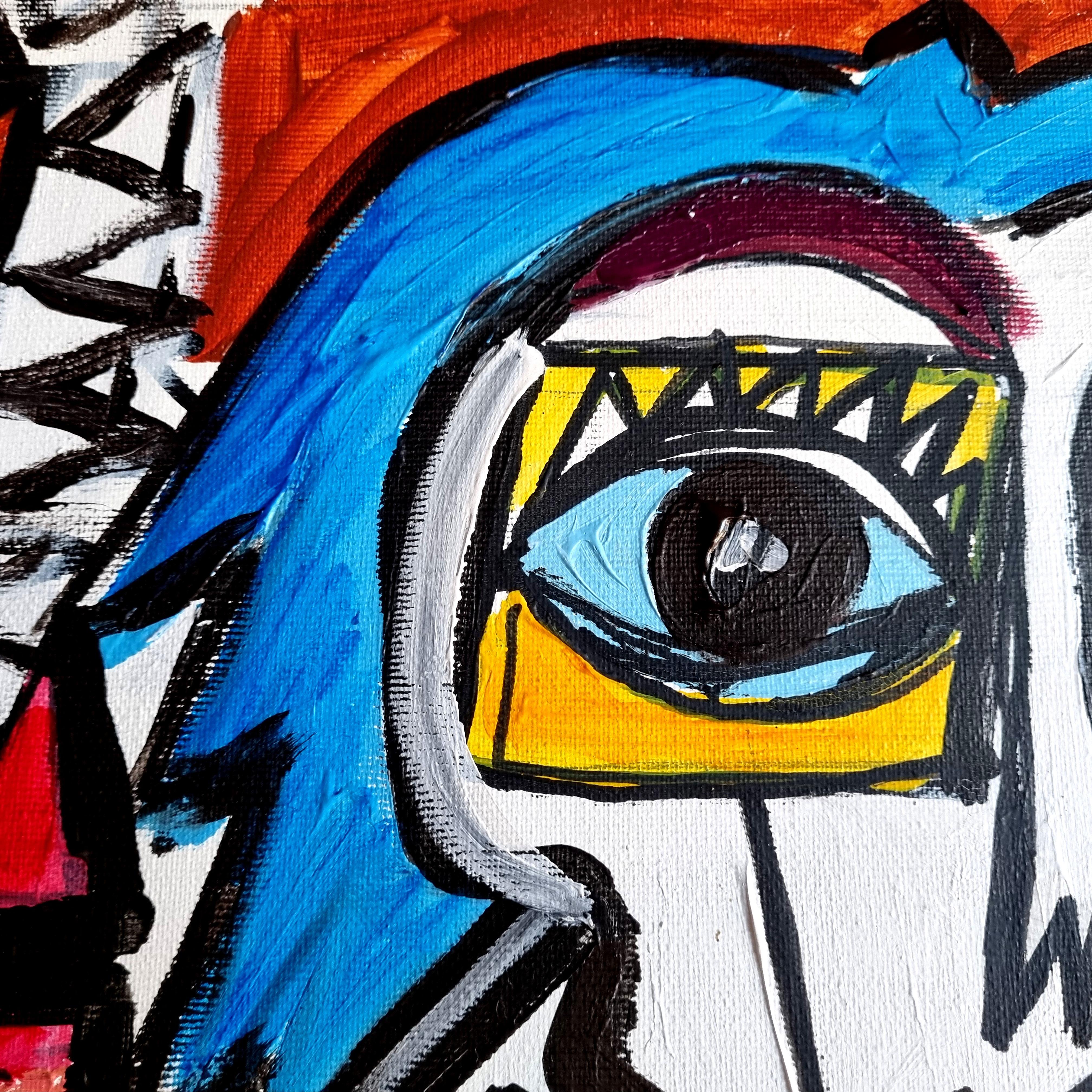 R. Poch   Die Kondos  Original-Acrylgemälde im Angebot 2