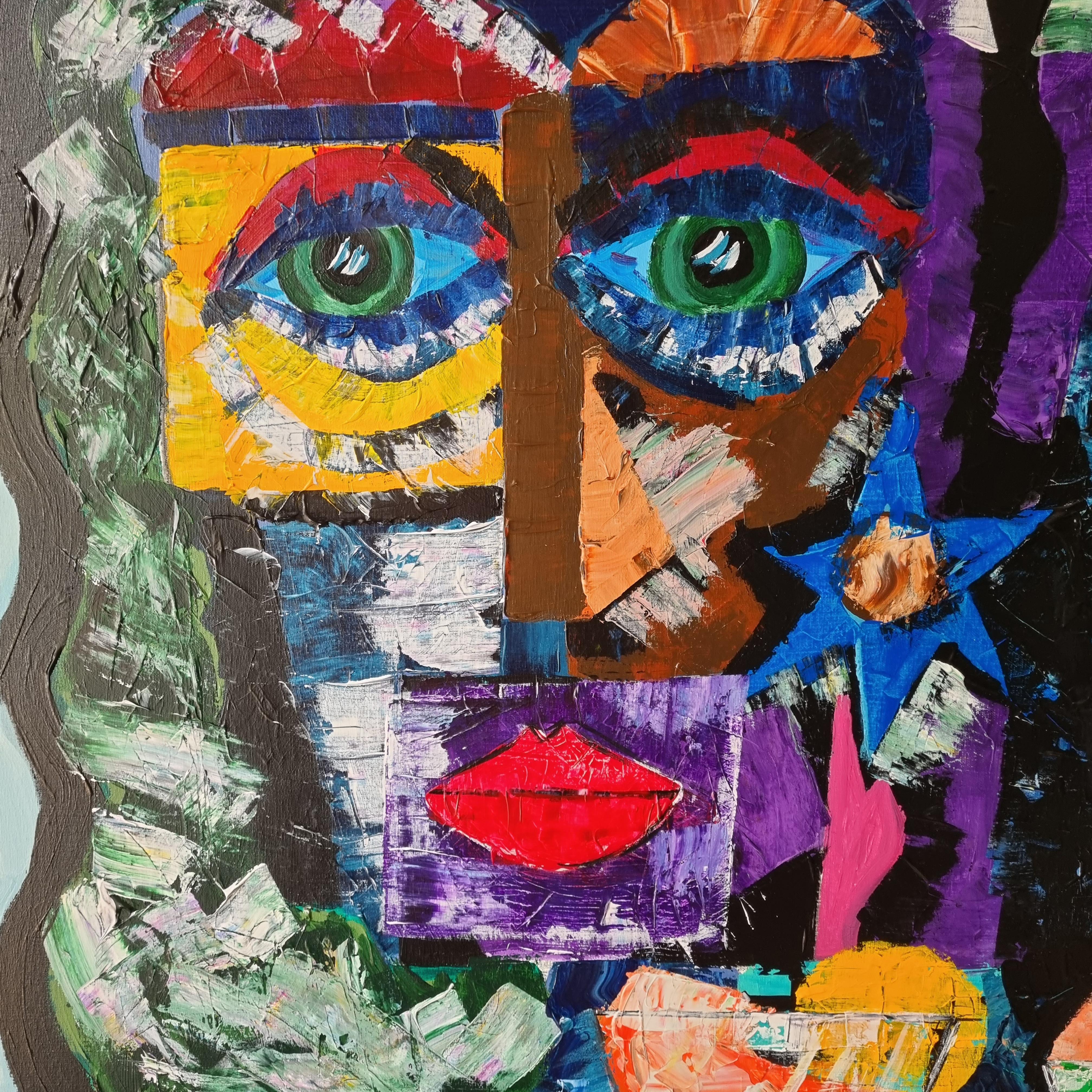 88.-R. Poch. two women. colors. ice creams original acrylic painting

Born in Badalona (Barcelona).
Photographer and advertising film director.
Founding partner of the advertising production company La Cosa de las Peliculas: 
He has directed