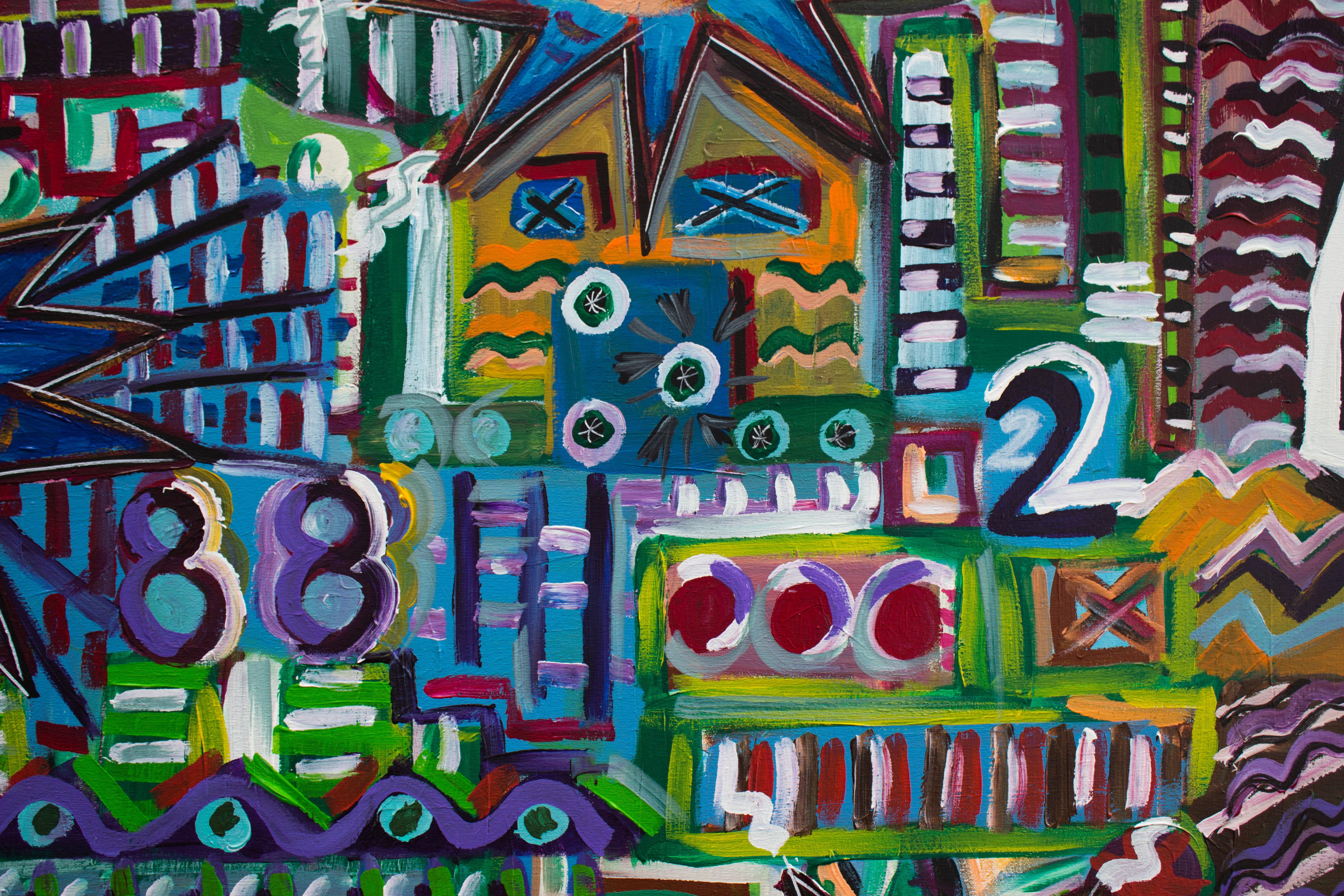 R. Poch  Vertikal verloren   Acrylmalerei (Abstrakter Expressionismus), Painting, von Ramon Poch