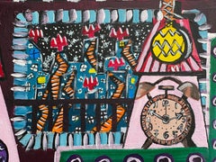 R. Poch Woman 100 x 83 cm original acrylic painting